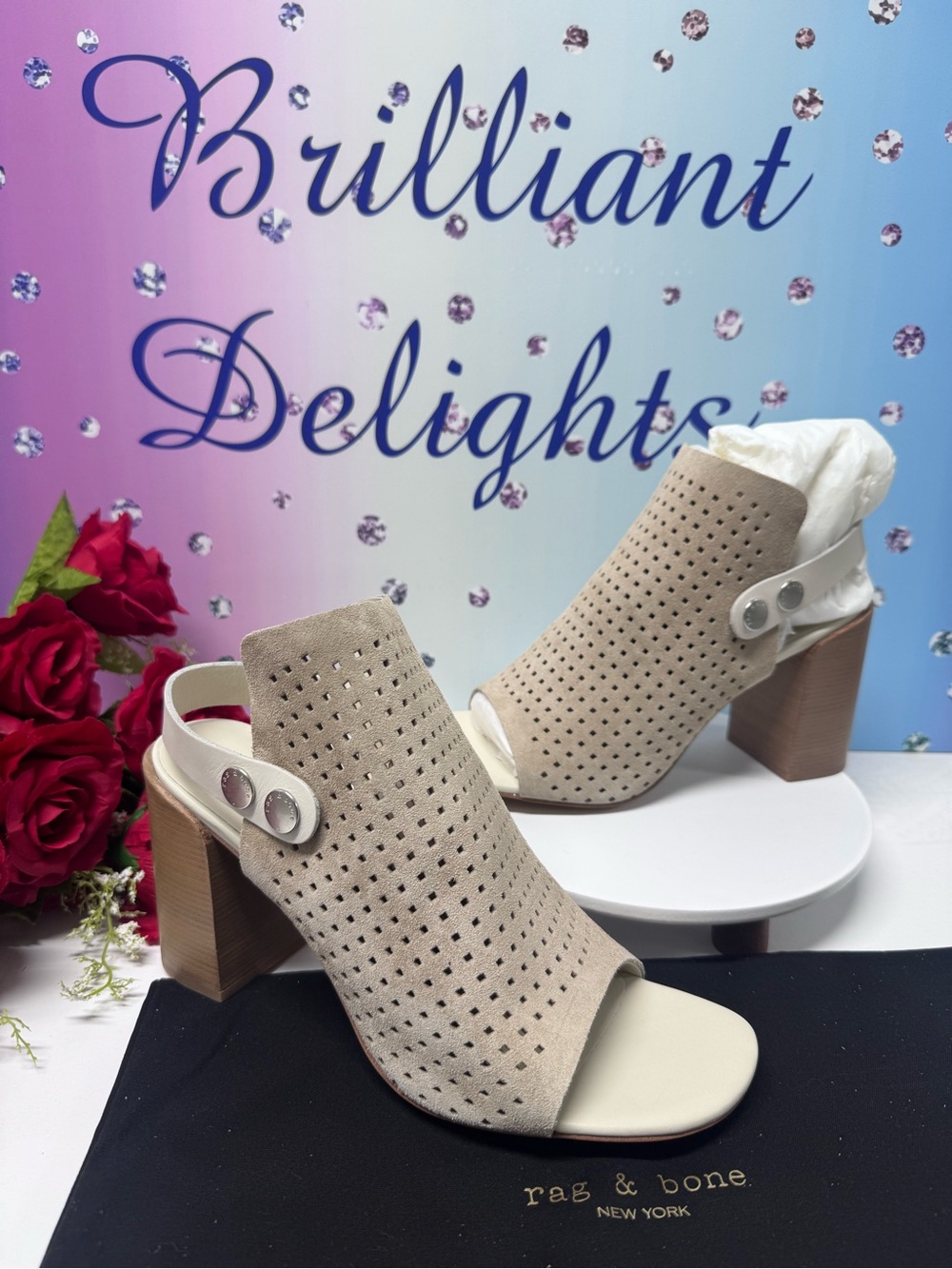 🇮🇹$500 LEIGH SUEDE SLINGBACK HEELS